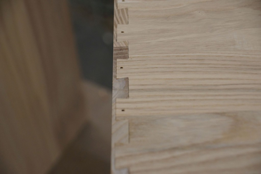 Dovetail joints show the detail put into Gat Creek furniture.